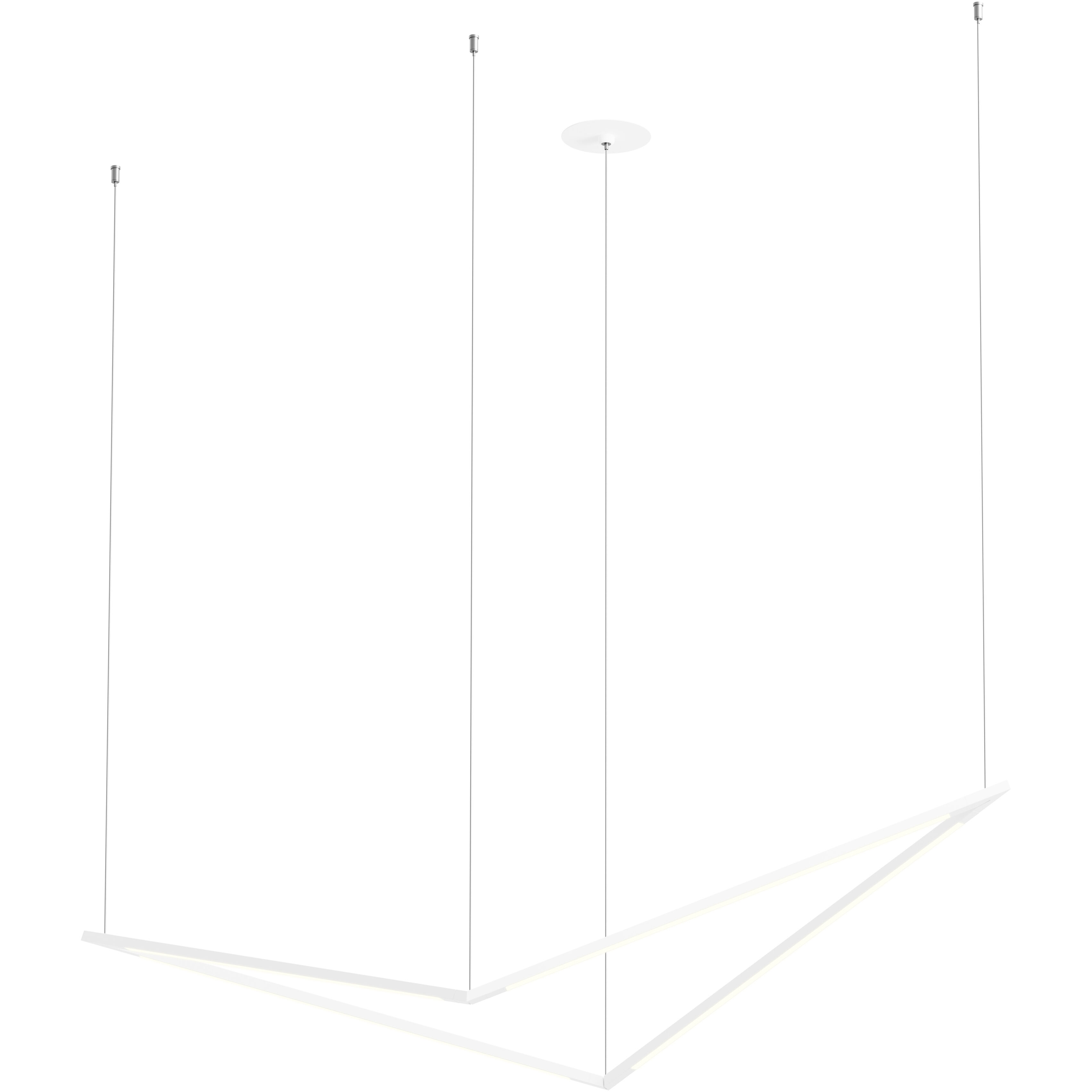 Z-Bar LED 14.68 inch Matte White Pendant Ceiling Light, Bird